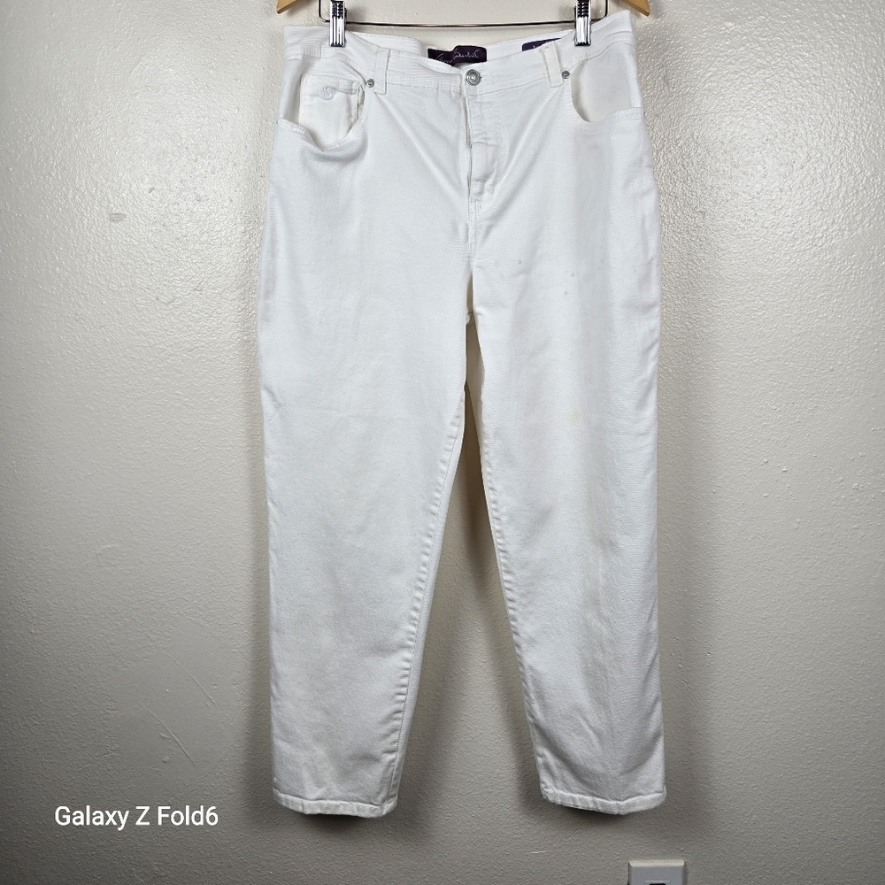Gloria Vanderbilt Amanda White Jeans Women’s 16 Short 16S‎ Stretch Cotton Pants